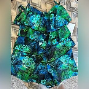 Fit 4 U ruffled swimsuit size 12.